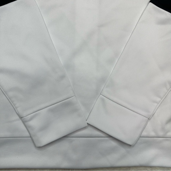 Adidas Tricot Jacket White & Black Full Zip Size 4 - Picture 16 of 16